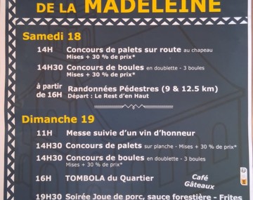 Le pardon de la madeleine