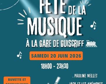 Fête de la musique à la gare de Guiscriff