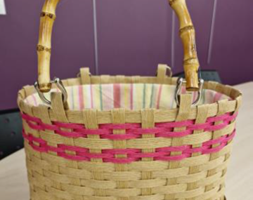 Atelier créatif panier en bandes Kamihimo