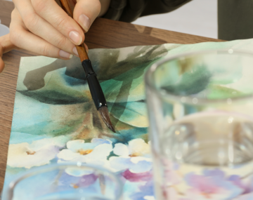 Atelier aquarelle par Audrey Ramsbacher