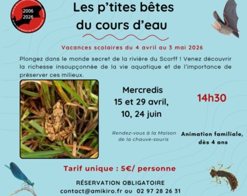 Sortie nature « Les p'tites bêtes du cours d'eau »