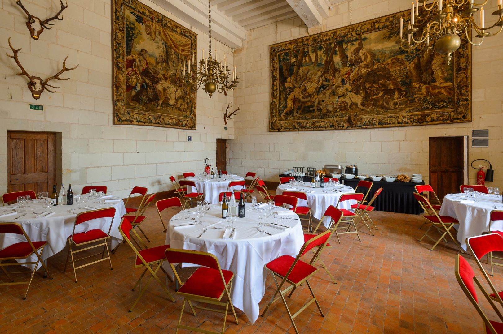 Déjeuner groupes dans le château de Chambord