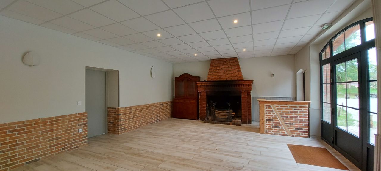 Orangerie intérieur cheminée