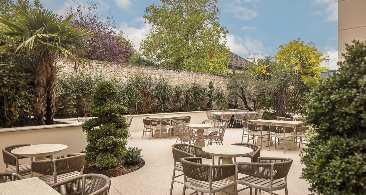 Terrasse sortie restaurant
