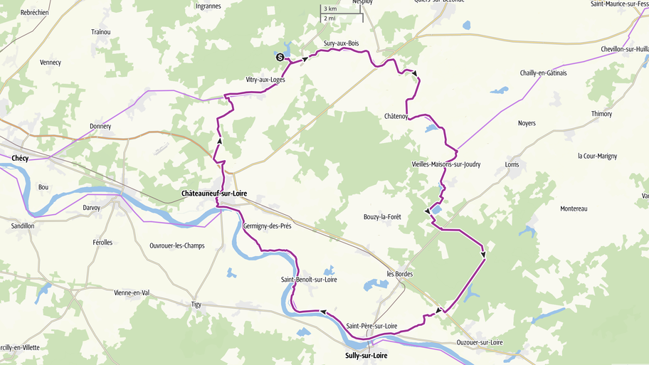 Circuit 1J - Loiret au Fil de l'Eau et Forêt d'Orléans