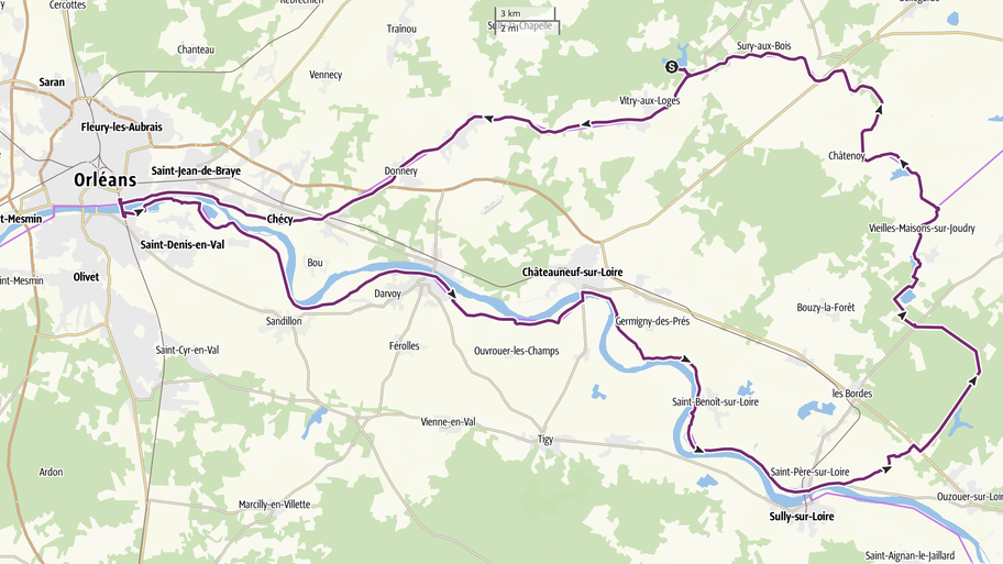 Circuit 2J - Loiret au Fil de l'Eau - Partie Ouest