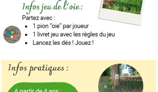 Jeu de l'oie géant au château de Kermenguy