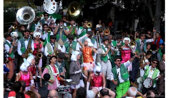 Concert avec la fanfare des Kadors de Montpellier.