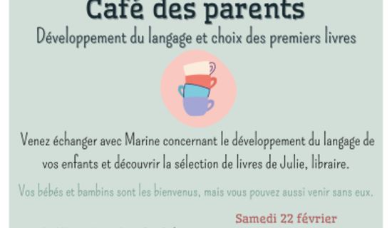 ANNULE Café des parents « Développement du langage et choix des premiers livres »