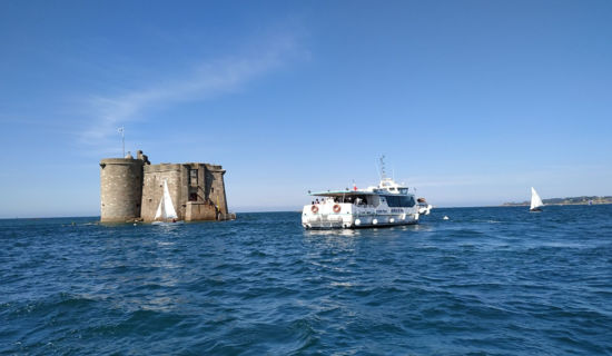 Excursion en bateau en baie de Morlaix et visite du Château du Tau