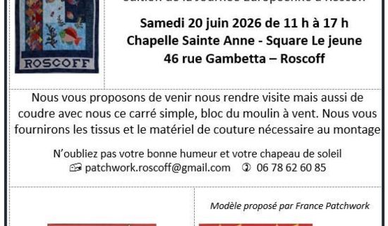 Journée européenne du Patchwork