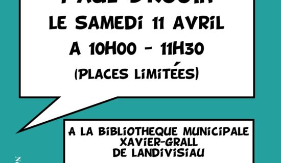 Comic-Workshop mit dem Zeichner Paul Drouin