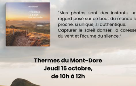 Séance de dédicaces : Charlotte Petit_Mont-Dore