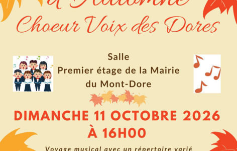 Concert d'automne du chœur Voix des Dores_Mont-Dore