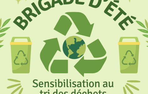 Brigade d'été : sensibilisation au tri des déchets_Chambon-sur-Lac