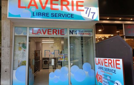 Laverie automatique en libre-service