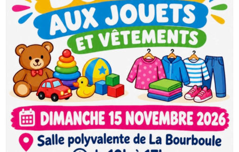 Bourse aux jouets et vêtements_La Bourboule