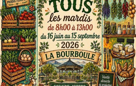 Marché bio de La Bourboule