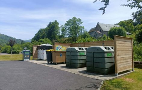 Point de collecte des déchets - Bourboule_La Bourboule