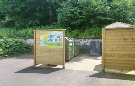 Point de collecte des déchets - Bourboule_La Bourboule