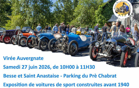 Exposition de voitures de sport anciennes_Besse-et-Saint-Anastaise
