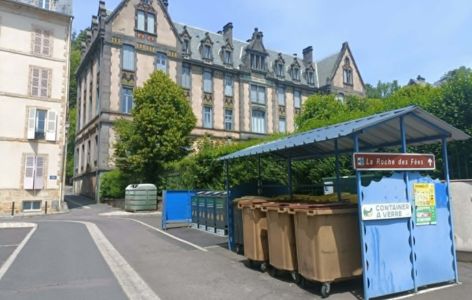 Point de collecte des déchets - Bourboule_La Bourboule