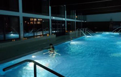Piscine à la bougie