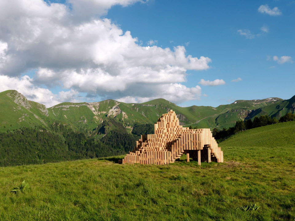 Horizons Arts-Nature en Sancy, Reliefs de Clara Gallet et Guillaume Dronne