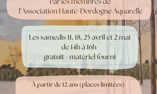 Atelier d'initiation à l'aquarelle