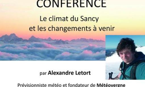 Conférence : Le climat du Sancy et les changements à venir
