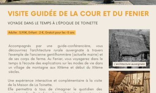 Visite guidée de la cour et du fenier