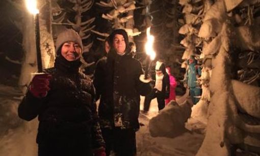 Balade nocturne avec un flambeau spéciale Saint-Sylvestre, randonnée accompagnée