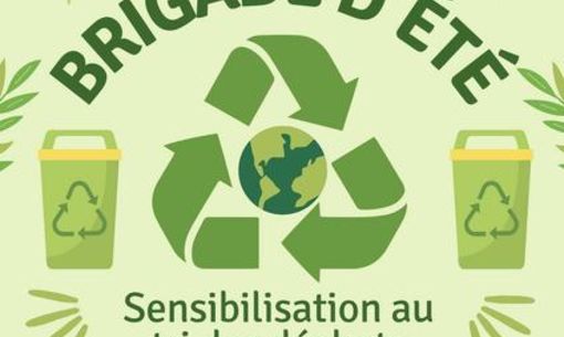 Brigade d'été : sensibilisation au tri des déchets