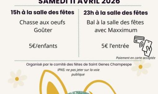 Pâques : chasse aux œufs et bal