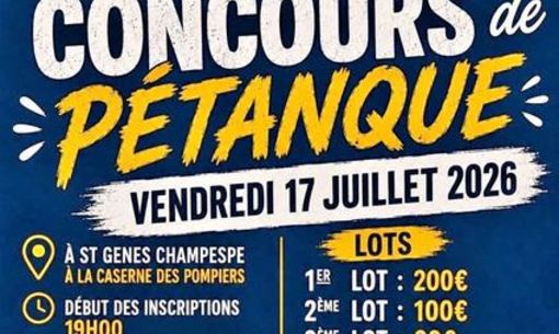 Concours de pétanque