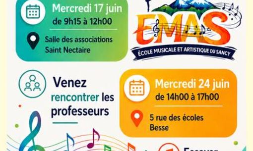 Journée Portes ouvertes de l'école de musique du Sancy