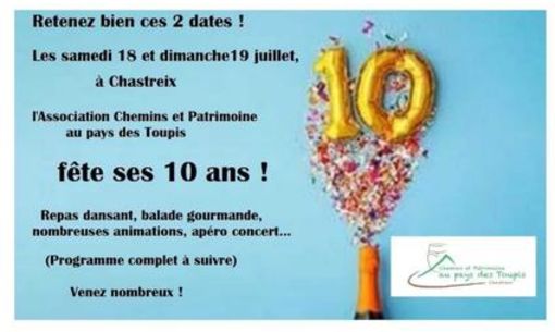 The ‘Chemins et Patrimoine au pays des Toupis’ association is celebrating its 10th anniversary!