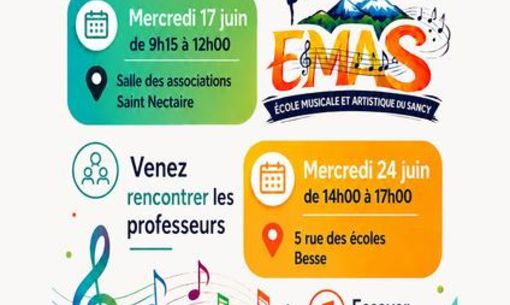 Journée Portes ouvertes de l'école de musique du Sancy