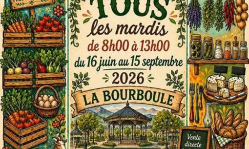 Marché bio de La Bourboule