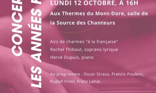 Octobre rose : concert Années Folles aux thermes du Mont-Dore