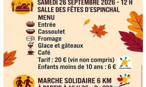 Journée Téléthon : repas et randonnée