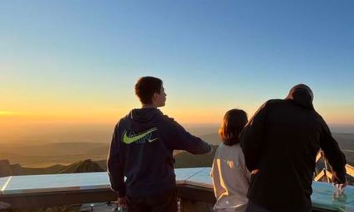 Lumières du soir sur les sommets, randonnée accompagnée