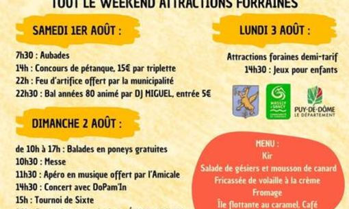 Fête patronale d'Espinchal