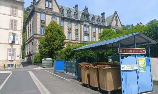 Point de collecte des déchets - Bourboule