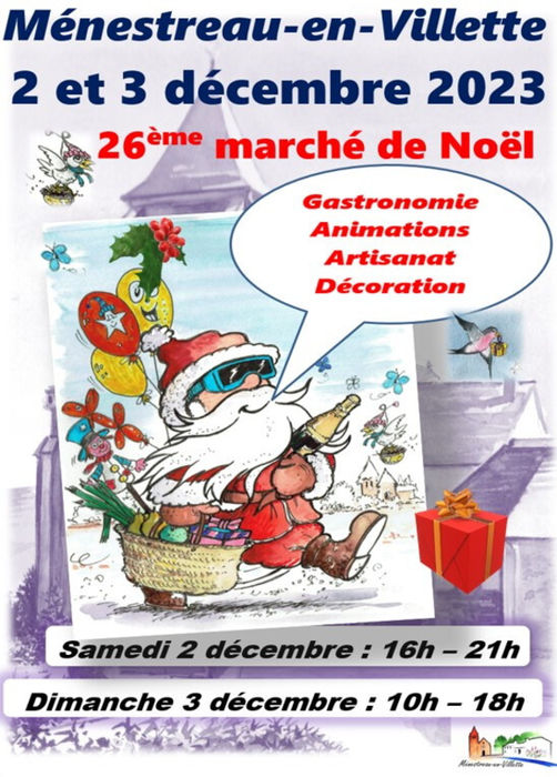 Marché de Noël - 02 et 03 décembre 2023 - Ménestreau