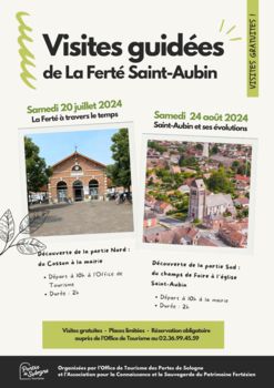 Visites guidées de La Ferté Saint Aubin - août