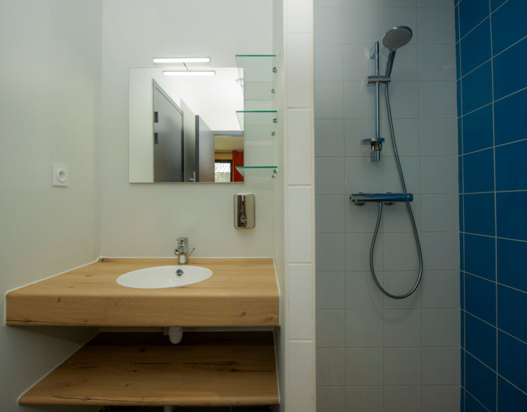 salle de bain d'un gîte, 