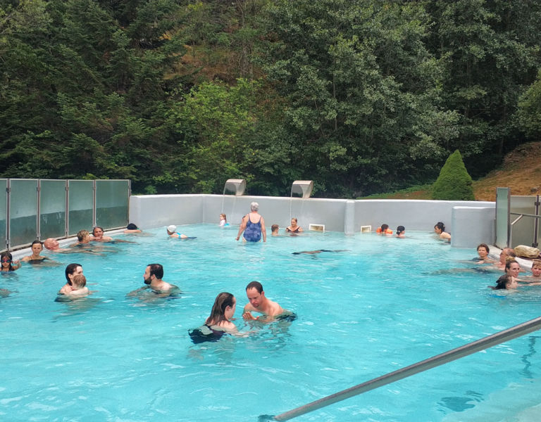 Détente aux bains chauds, 